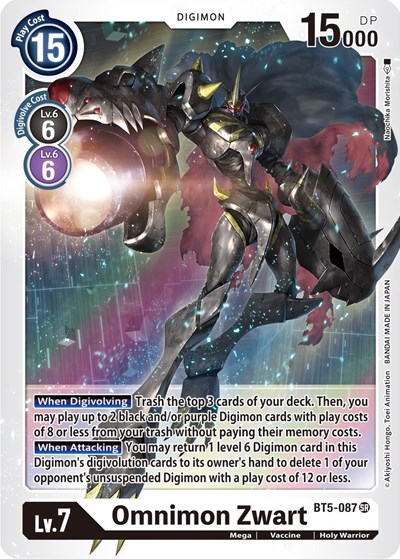 Omnimon Zwart from Battle of Omni