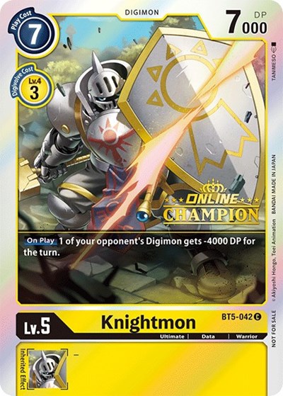 Knightmon - BT5-042 (2021 Championship Online Regional) [Online Champion] from Battle of Omni