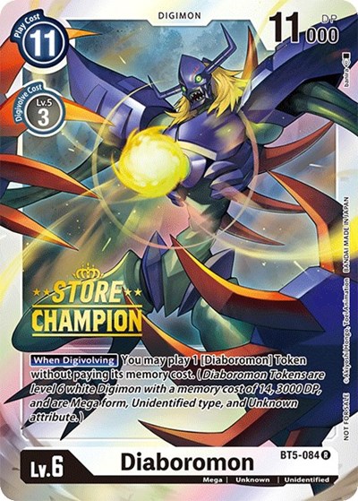 Diaboromon - BT5-084 (Store Champion) from Battle of Omni