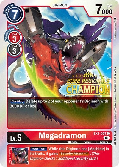Megadramon (2022 Championship Online Regional) [Online Champion] from Classic Collection