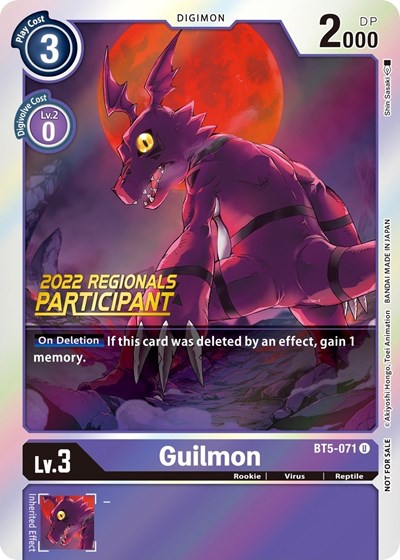 Guilmon (2022 Championship Offline Regional) [Online Participant] from Battle of Omni
