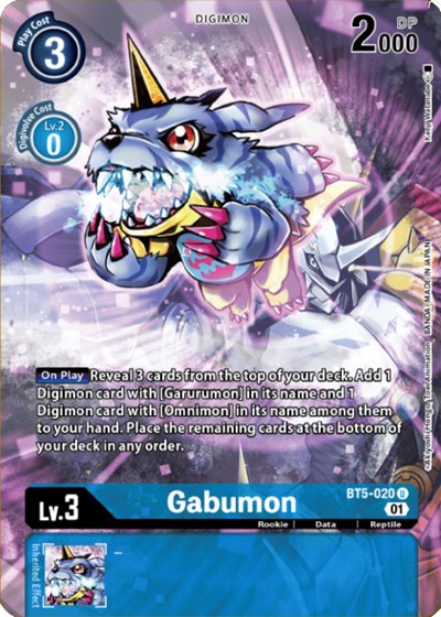 Gabumon (Digimon Royal Knights Card Set) from Battle of Omni