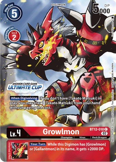Growlmon (Ultimate Cup) from Across Time