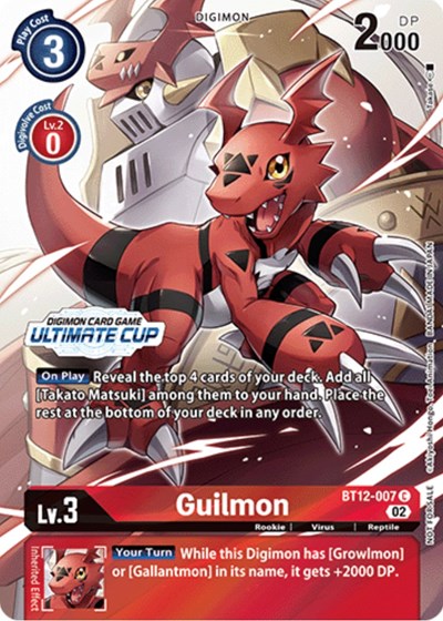 Guilmon (Ultimate Cup) from Across Time