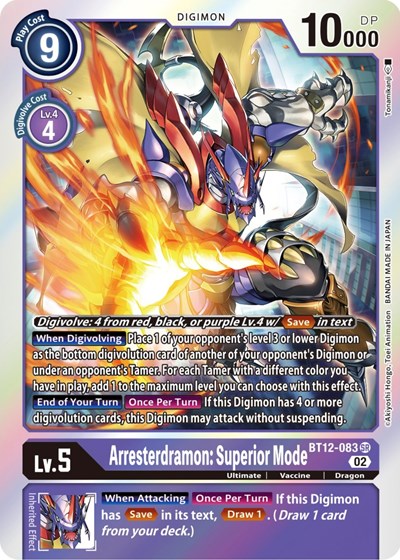 Arresterdramon: Superior Mode from Across Time