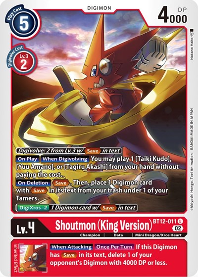 Shoutmon (King Version) from Across Time
