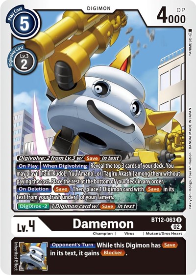 Damemon from Across Time