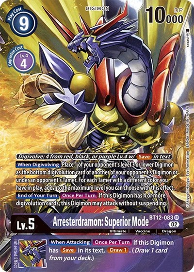 Arresterdramon: Superior Mode (Alternate Art) from Across Time