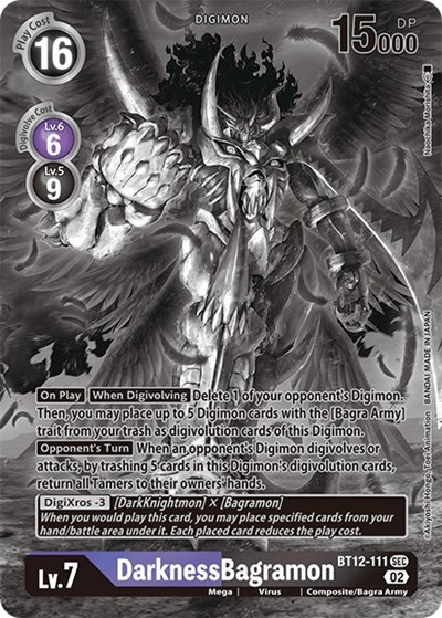 DarknessBagramon (Alternate Art) (Black & White) from Across Time