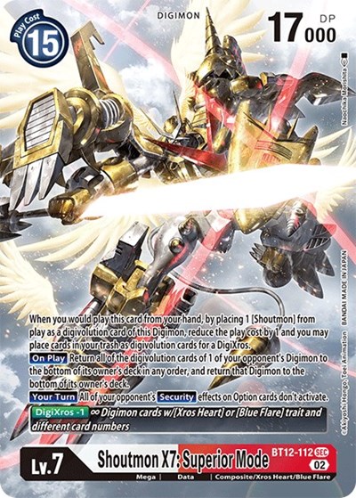 Shoutmon X7: Superior Mode (Alternate Art) from Across Time