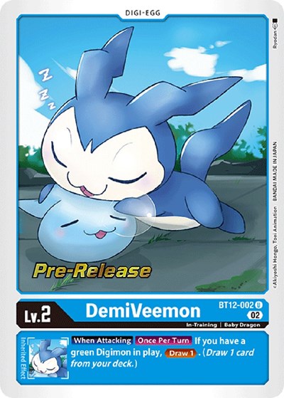 DemiVeemon from Across Time Pre-Release Cards