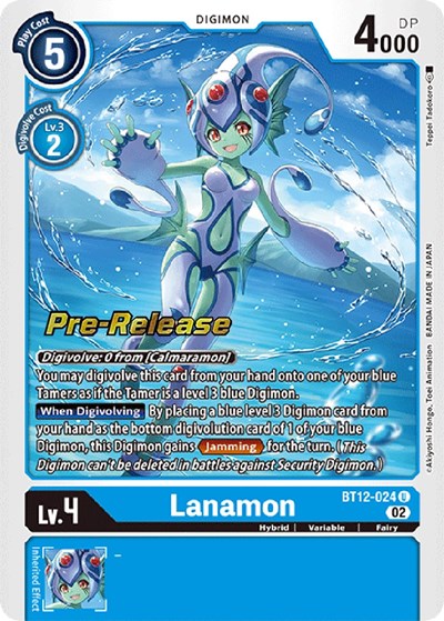 Lanamon from Across Time Pre-Release Cards