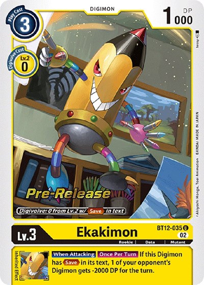 Ekakimon from Across Time Pre-Release Cards