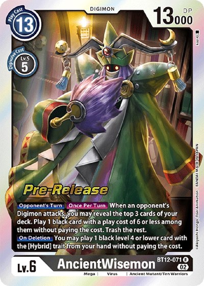 AncientWisemon from Across Time Pre-Release Cards