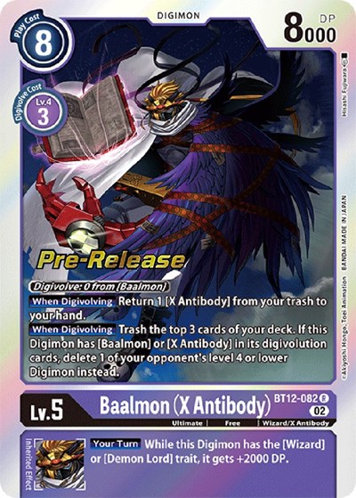 Baalmon (X Antibody) from Across Time Pre-Release Cards