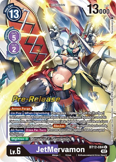 JetMervamon from Across Time Pre-Release Cards