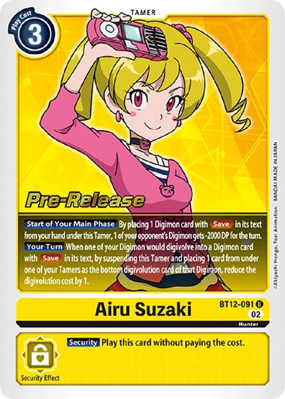 Airu Suzaki from Across Time Pre-Release Cards