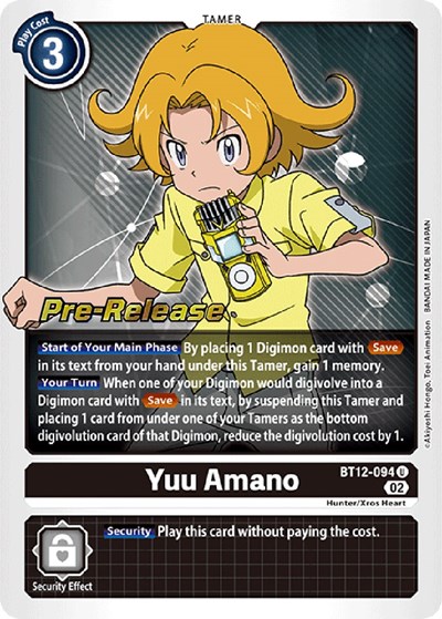 Yuu Amano from Across Time Pre-Release Cards