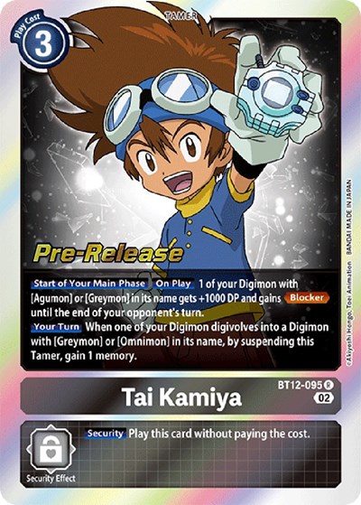 Tai Kamiya from Across Time Pre-Release Cards