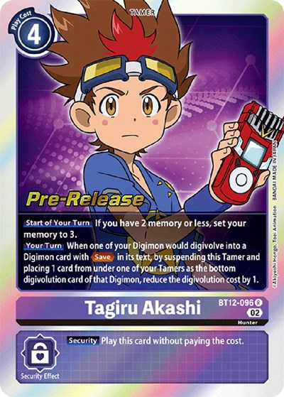 Tagiru Akashi from Across Time Pre-Release Cards