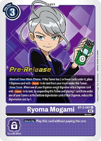 Ryoma Mogami from Across Time Pre-Release Cards