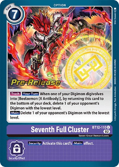 Seventh Full Cluster from Across Time Pre-Release Cards