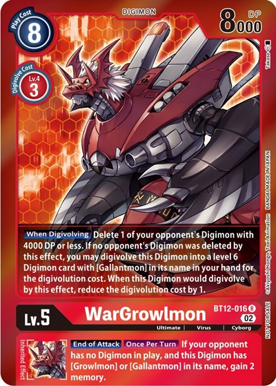 WarGrowlmon (Tamer Party -Special-) from Across Time