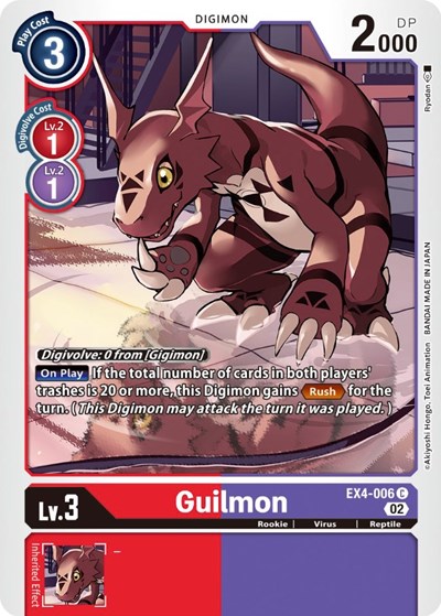 Guilmon from Alternative Being Booster