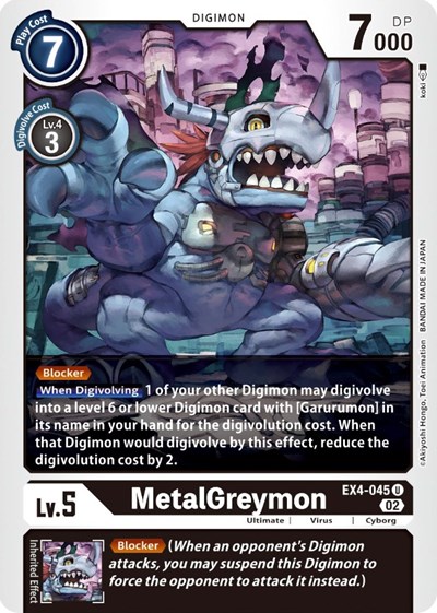 MetalGreymon - EX4-045 from Alternative Being Booster