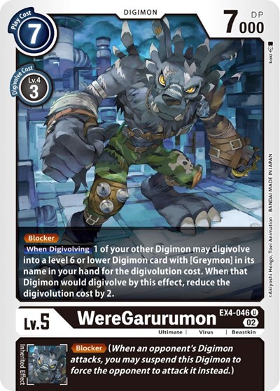 WereGarurumon from Alternative Being Booster