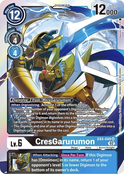 CresGarurumon from Alternative Being Booster