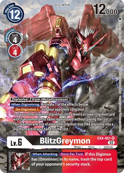 BlitzGreymon (Alternate Art) from Alternative Being Booster