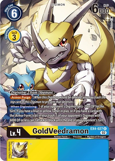 GoldVeedramon (Alternate Art) from Alternative Being Booster