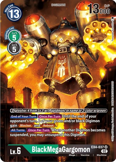 BlackMegaGargomon (Alternate Art) from Alternative Being Booster