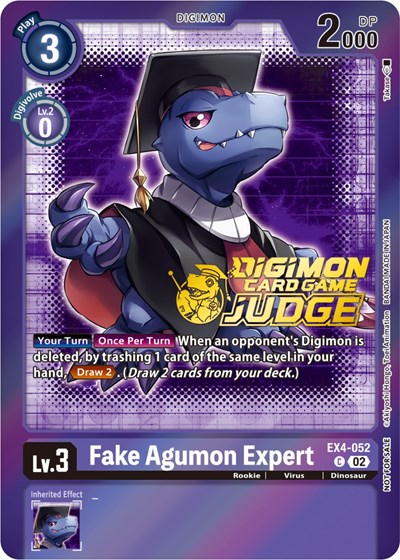 Fake Agumon Expert - EX4-052 (Judge Pack 4) from Alternative Being Booster