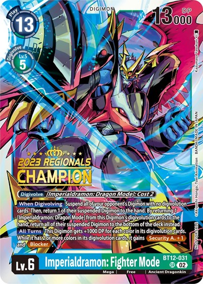Imperialdramon: Fighter Mode (2023 Regionals Champion) from Across Time