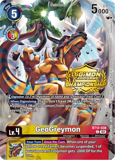 GeoGreymon (Championship 2023 Tamers Pack) from Across Time