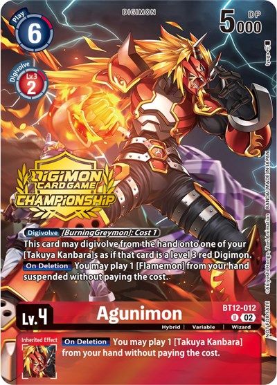 Agunimon (Championship 2023 Tamers Pack) from Across Time