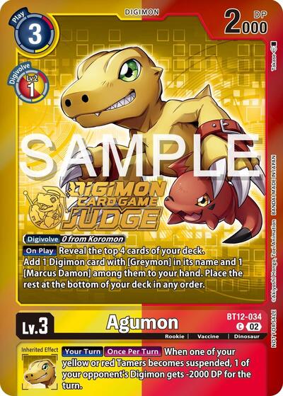 Agumon - BT12-034 (Judge Pack 5) from Across Time