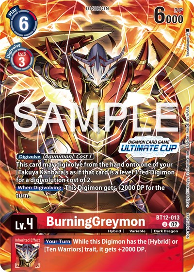 BurningGreymon (Ultimate Cup 2024) from Across Time
