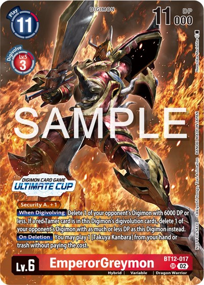EmperorGreymon (Ultimate Cup 2024) from Across Time