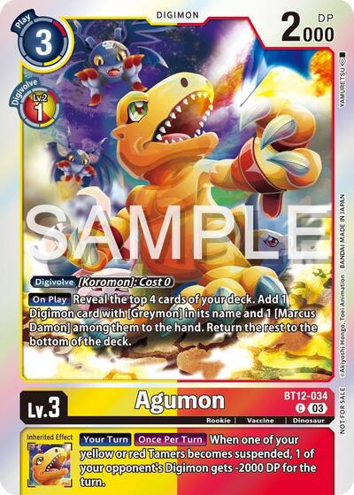 Agumon - BT12-034 (Official Tournament Vol.13 Winner Pack) from Across Time