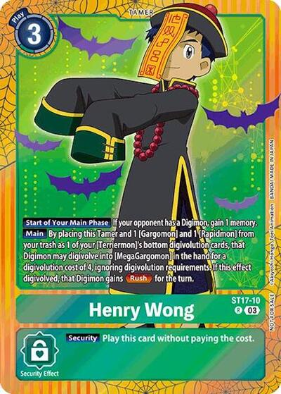 Henry Wong (Halloween Event 2024) - Starter Deck 17: Double Typhoon  Advanced Deck Set | Digimon Card Game Trading Card | MidnightMerchant |  Midnight Merchant