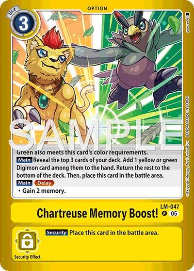 Chartreuse Memory Boost!
