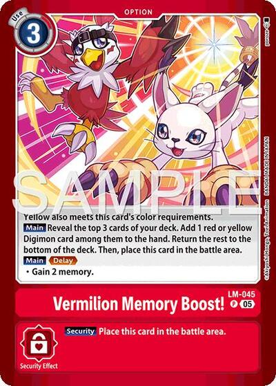 Vermillion Memory Boost!