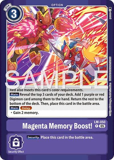 Magenta Memory Boost!