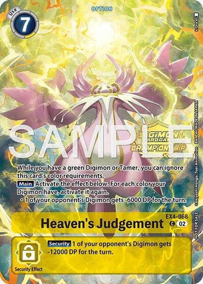 Heaven's Judgement (Championship 25-26 Tamers Pack Season 1) from Alternative Being Booster