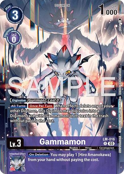 Gammamon (Sinister Order Legend Pack) from Exceed Apocalypse
