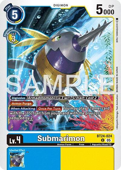 Submarimon - Time Stranger Digimon Card Game Trading Card