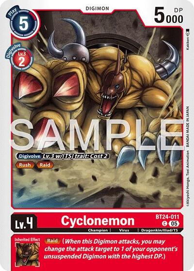 Cyclonemon - Time Stranger Digimon Card Game Trading Card
